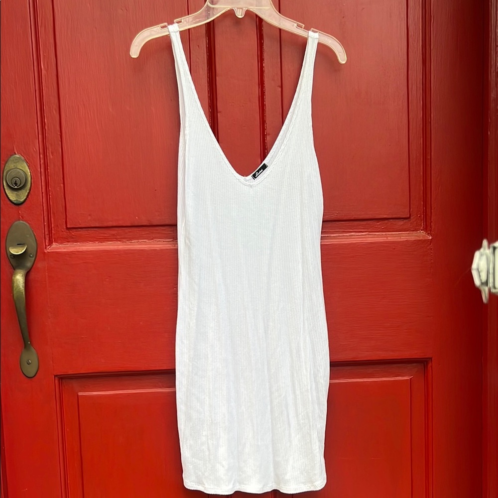 White Sleeveless Women's Mini Dress